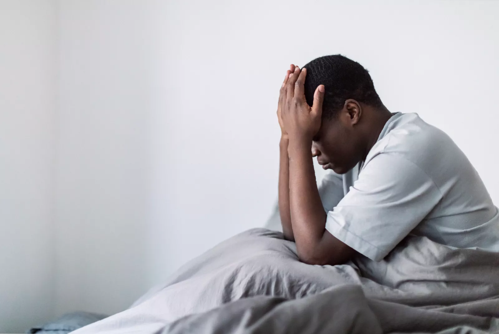 A therapy session with a man speaking to a psychosexual therapist in a UK clinic