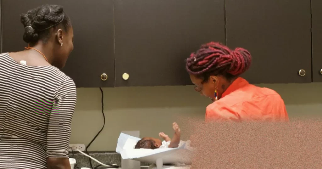 Georgia’s Black women seek safer births with midwives yet face prosecution under state laws A modern birth centre in Georgia with an empty consultation room.