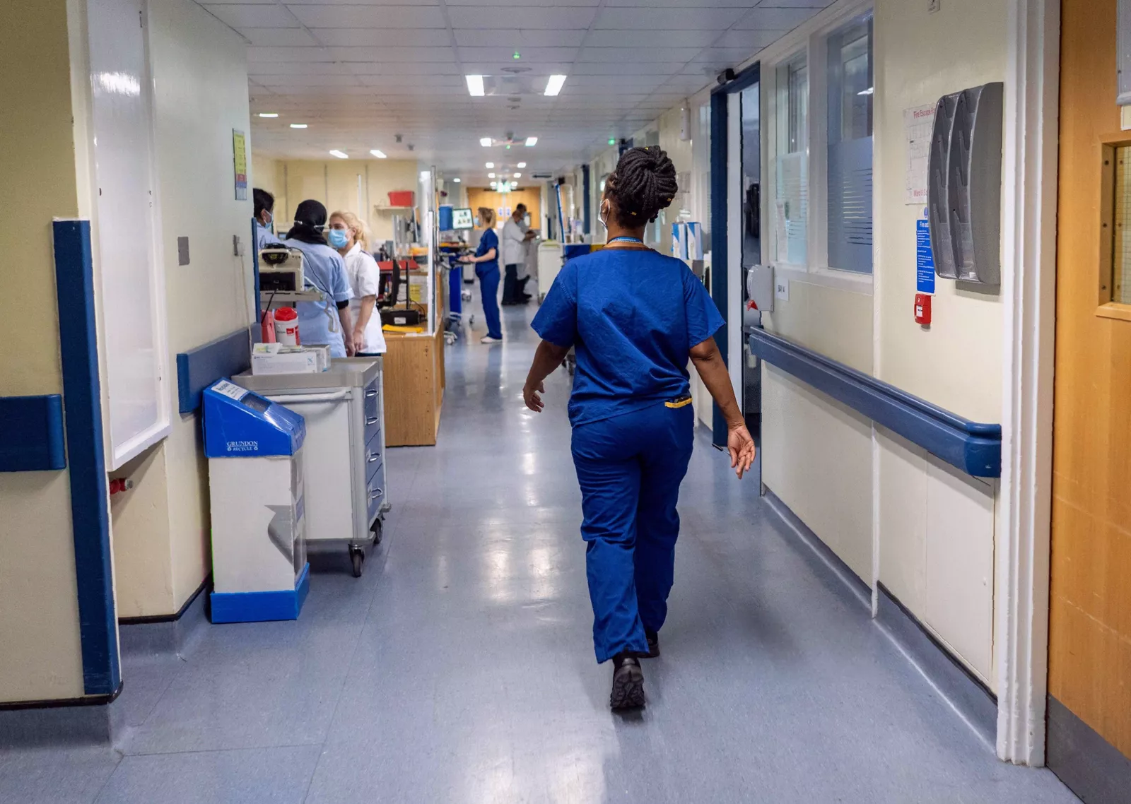 Hospital rota chart showing staffing gaps and shift allocations