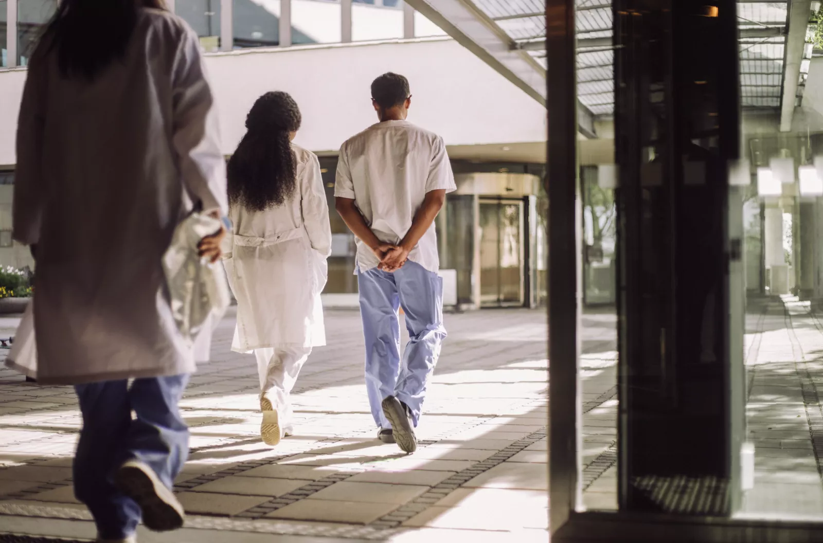 A patient being admitted to a mental health ward with a nurse performing a holistic evaluation