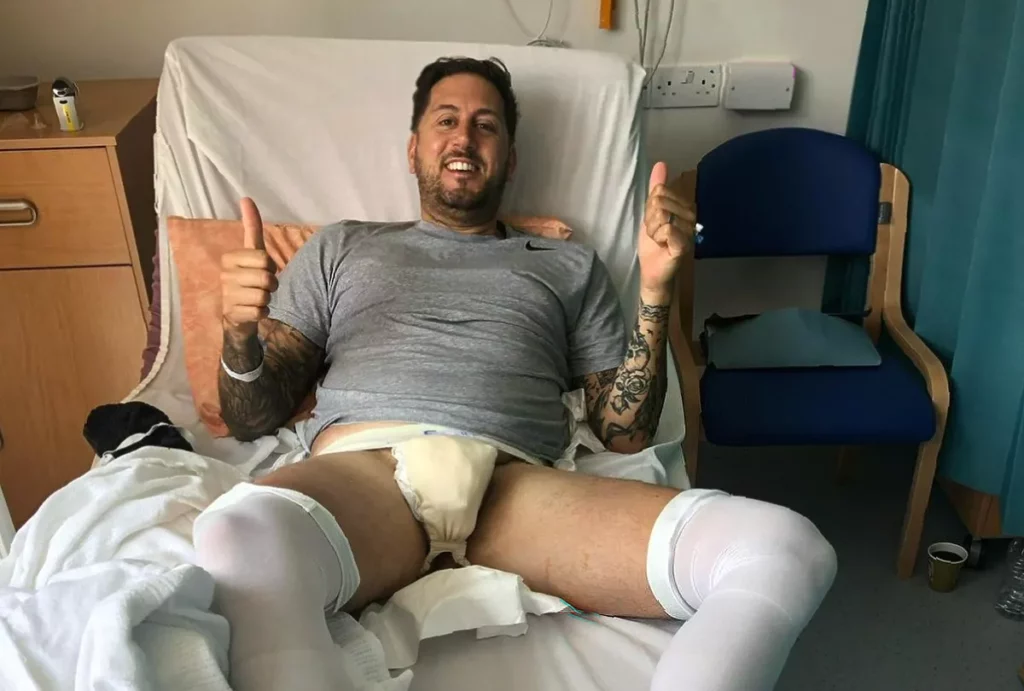Husband’s rare condition leaves him unable to produce sperm Couple sitting together in a living room discussing fertility challenges