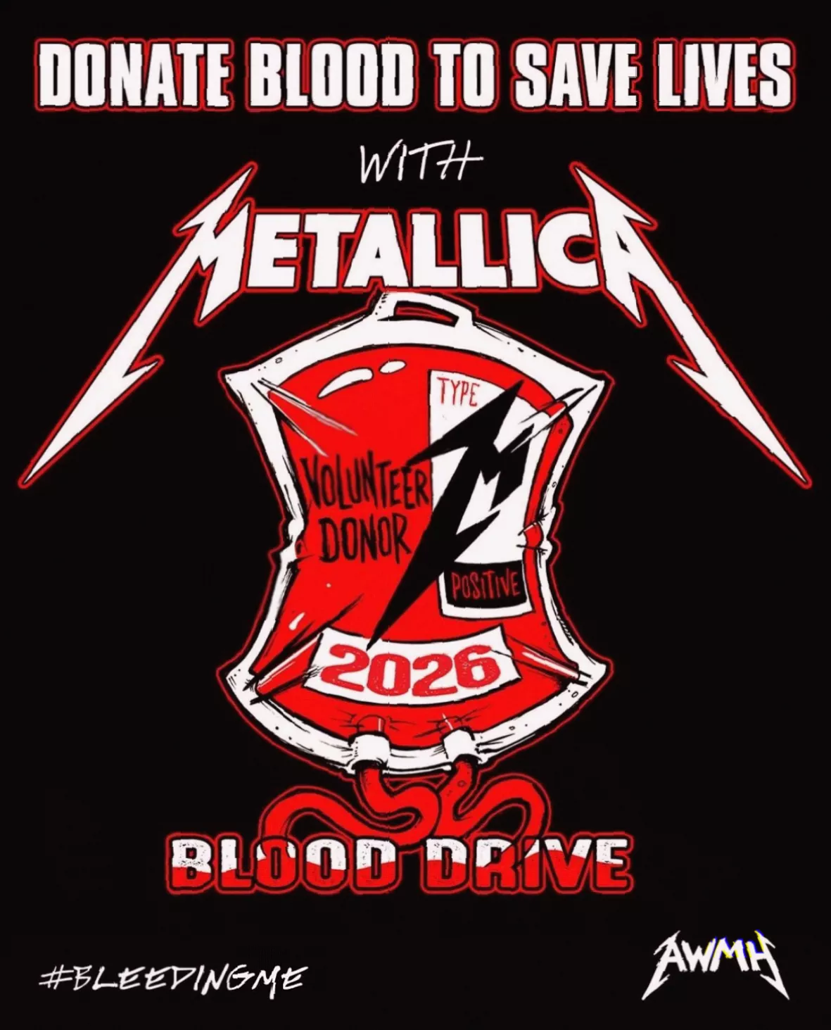 Fans queueing outside a UK stadium for a Metallica concert