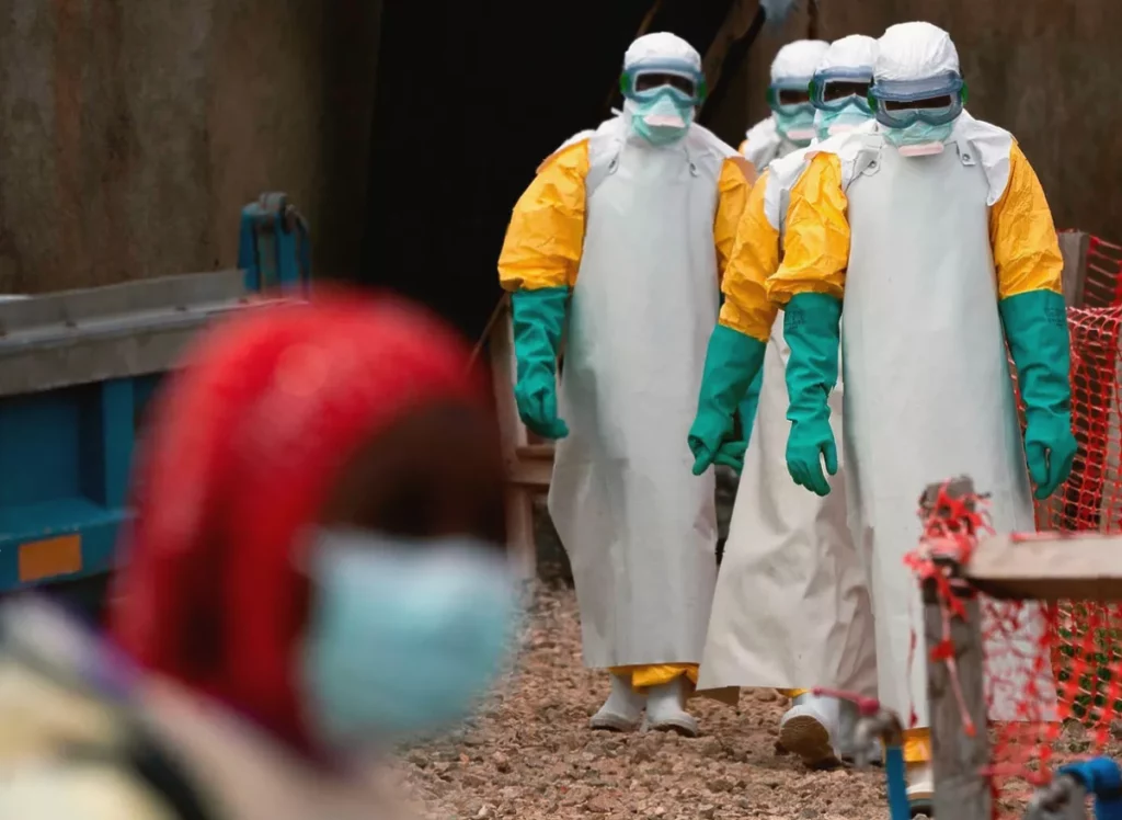 Eastern DRC clinic where health workers treat suspected Ebola cases amid funding shortages