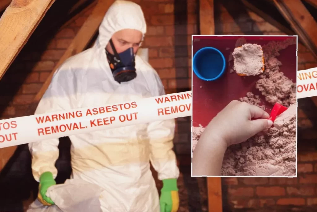 Asda and Amazon recall children’s sand kits over asbestos risk A child's sand art tray on a wooden table with scattered coloured sand