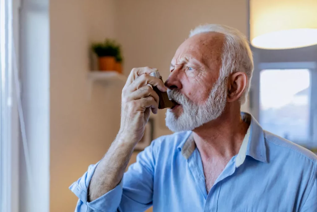 Lung function may benefit from vitamin D delivered by inhalation Researcher examining nebulised vitamin D in a laboratory setting