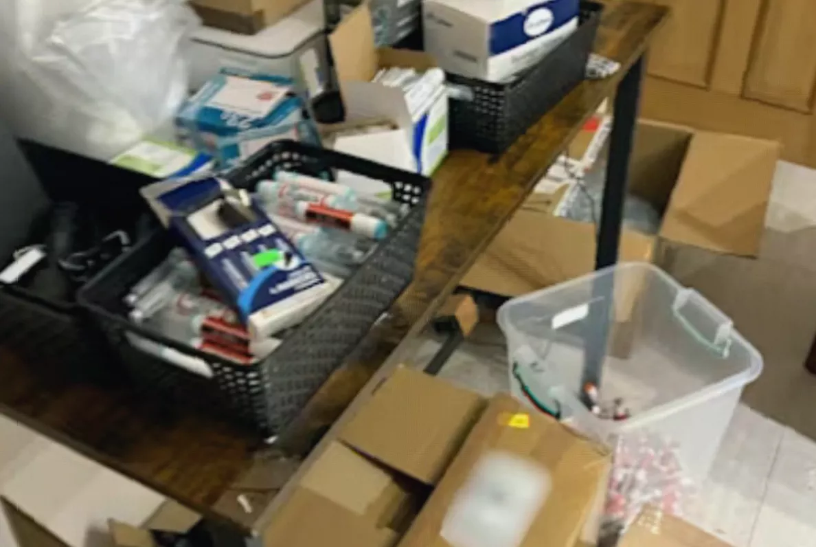 Packaging materials and pharmaceutical compounds seized during MHRA enforcement operation