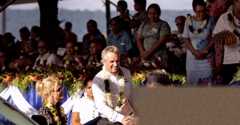 RFK Jr’s Senate account contradicted by fresh evidence Emails on a computer screen detailing correspondence about a medical mission to Samoa