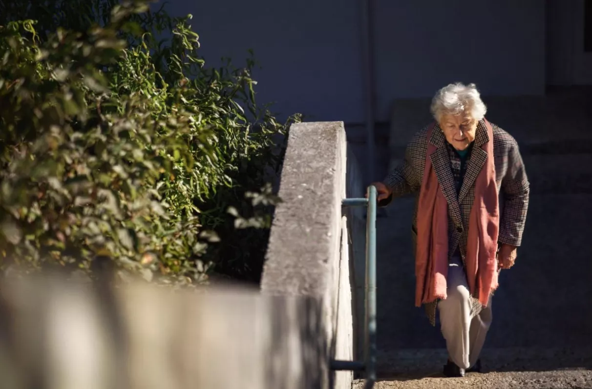 Weight-bearing exercises like walking on a woodland path for bone health
