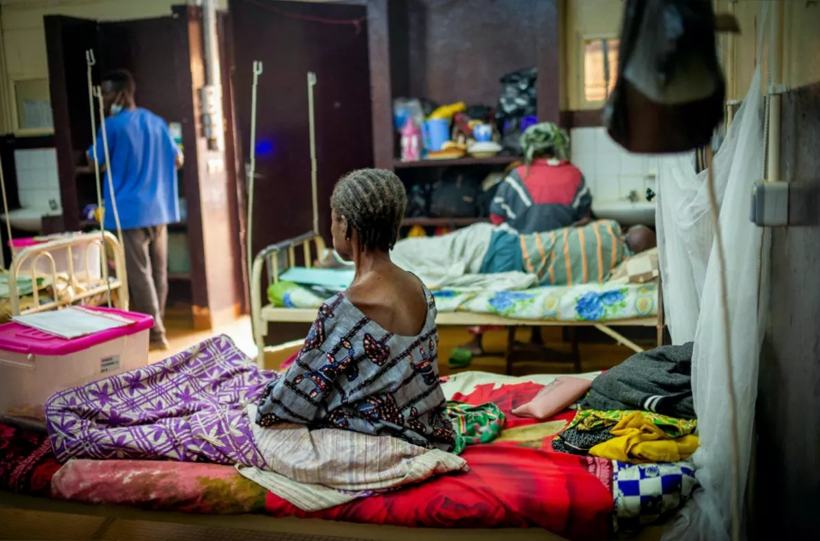 HIV prevention and testing clinic in Africa facing service disruptions due to funding cuts